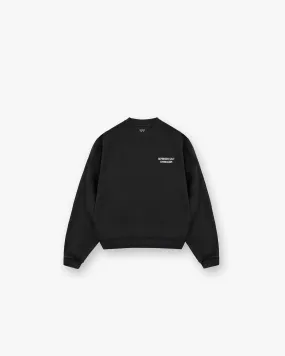 247 Gymnasium Boxy Sweater - Off Black