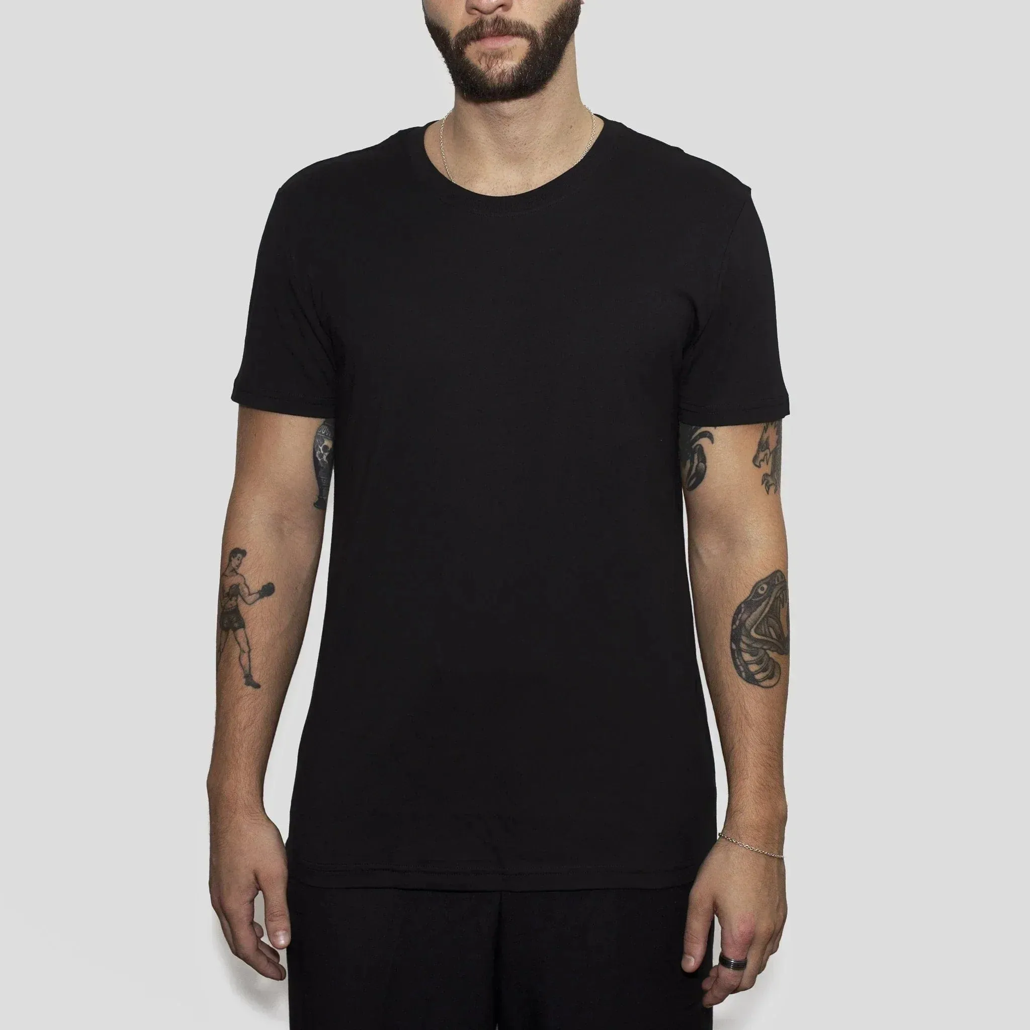 3 Pack | Men’s T-Shirts, Recycled Cotton, Black