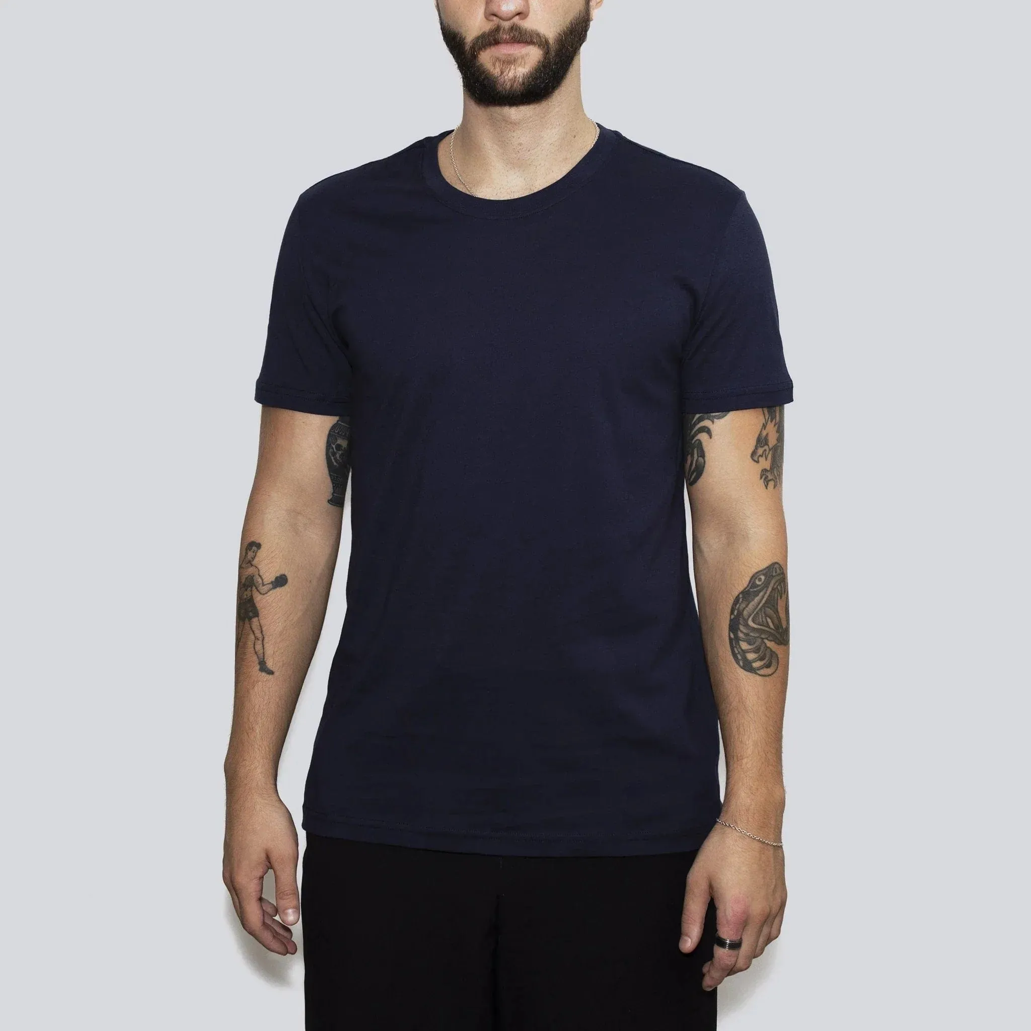 3 Pack | Men’s T-Shirts, Recycled Cotton, Midnight