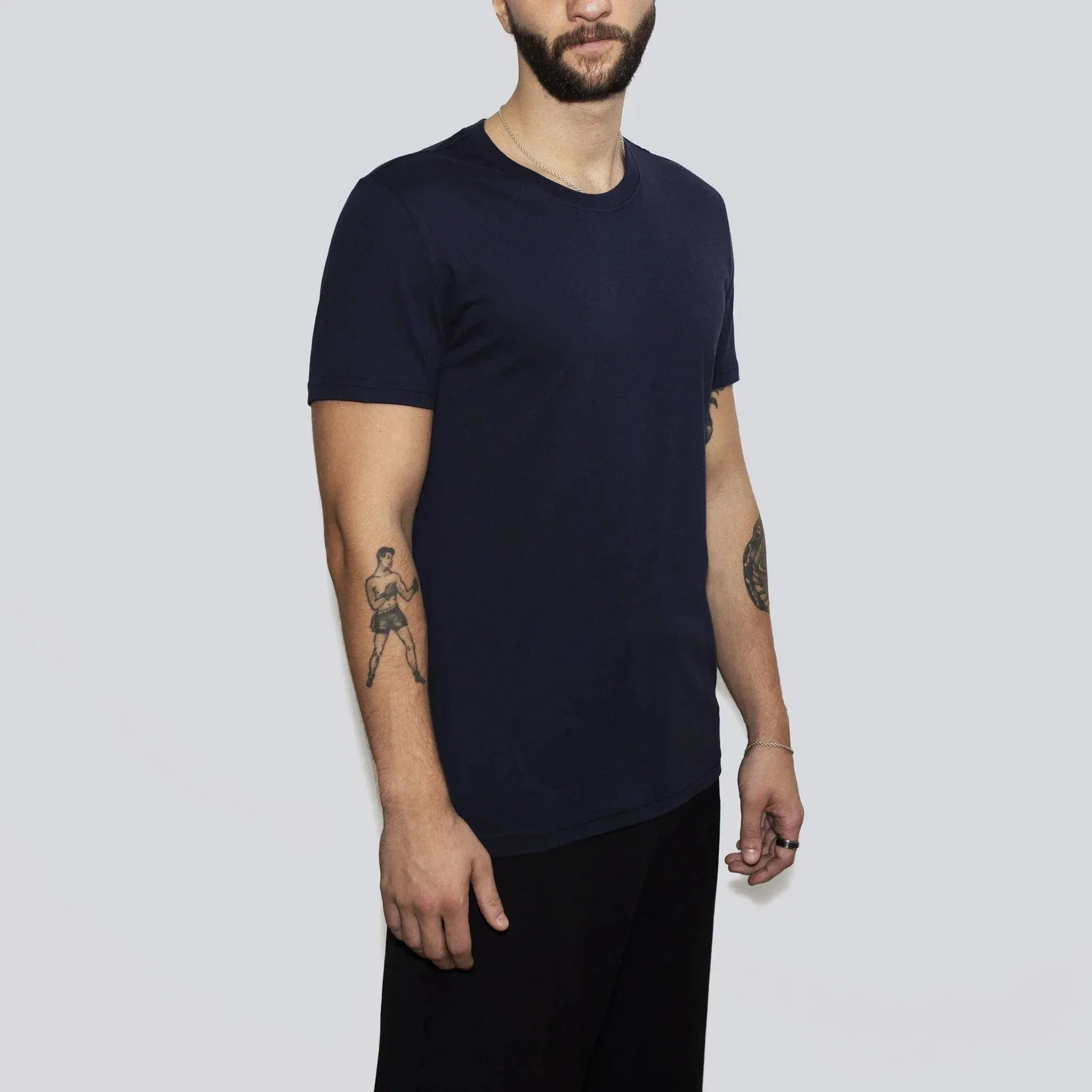 3 Pack | Men’s T-Shirts, Recycled Cotton, Midnight