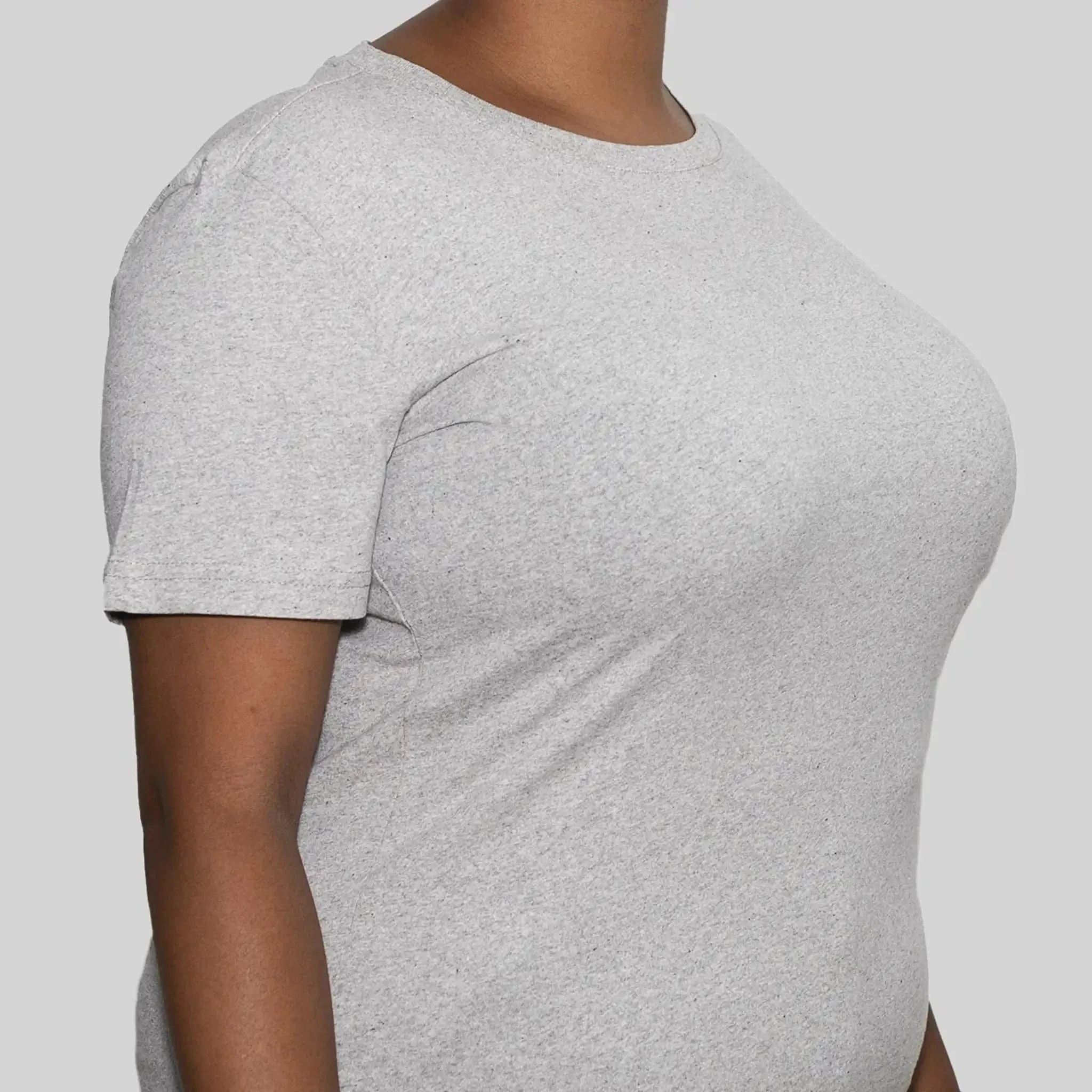 5 Pack | Women’s T-Shirts, Recycled Cotton, Heather Grey