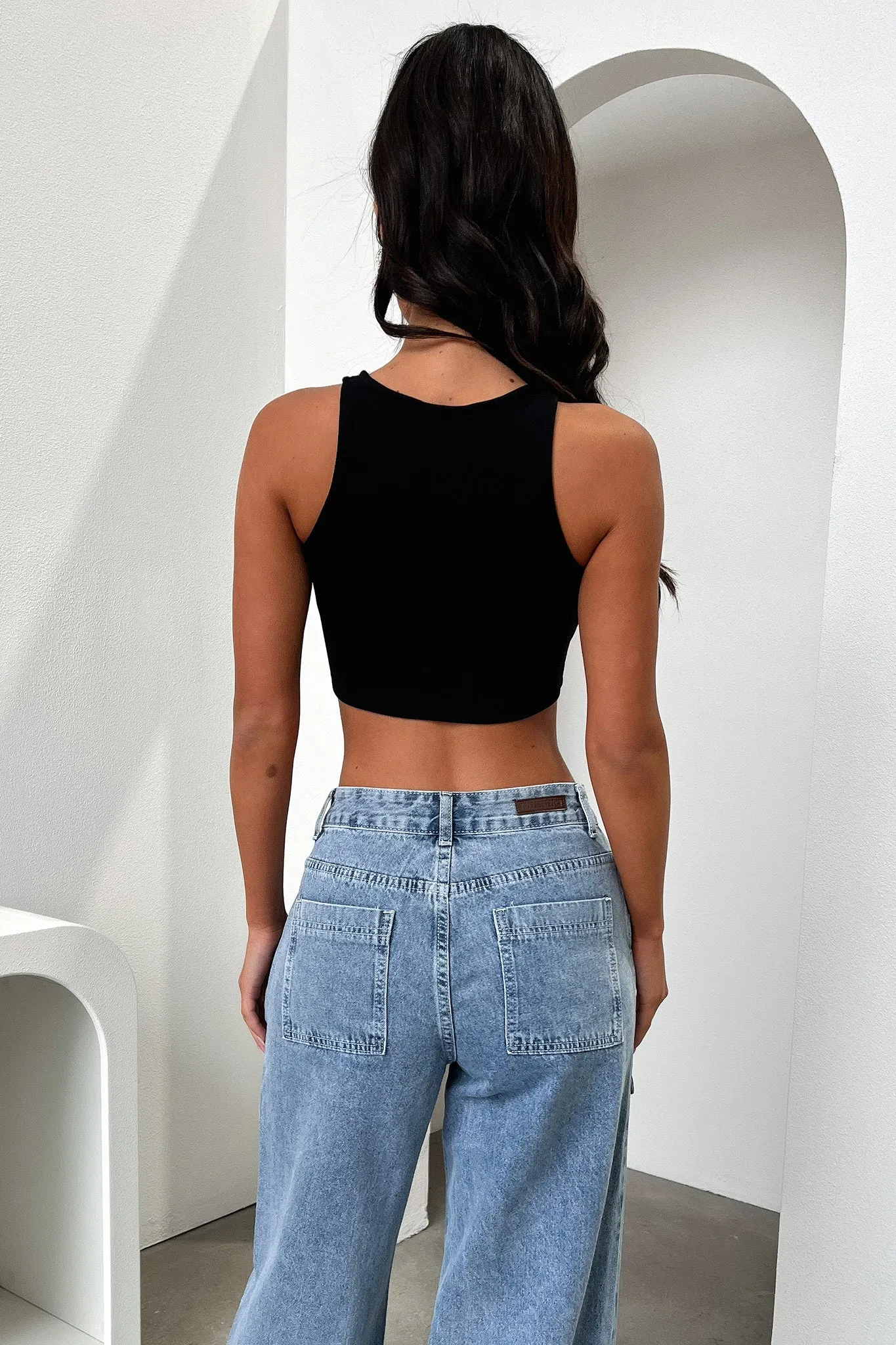 Adelina Crop - Black