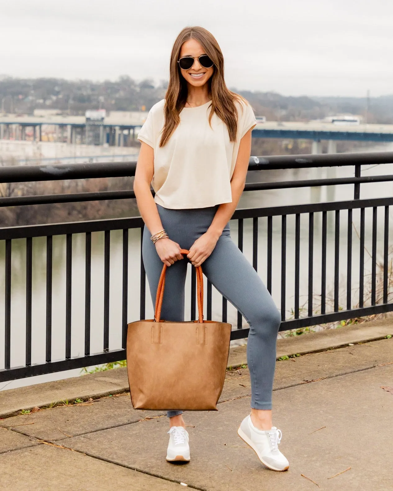 Alicia Cap Sleeve Top - Cream