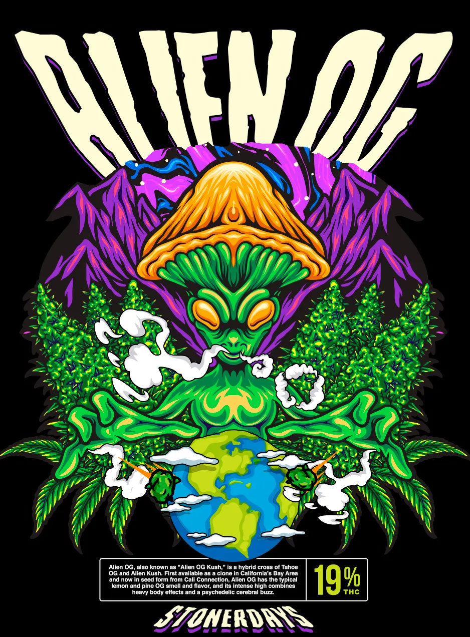 Alien OG Crop Top Hoodie