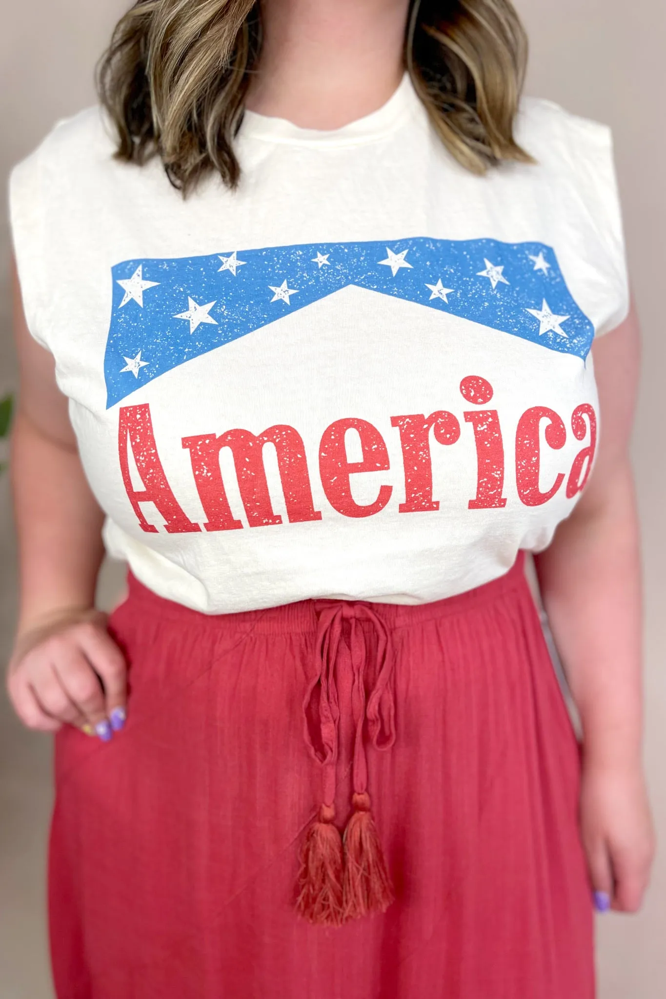 America Star Muscle Tee