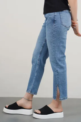 ANKLE CROPPED SLIM JEANS