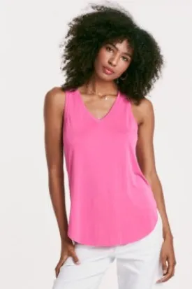 Another Love Ellis V-Neck Tank- Pink