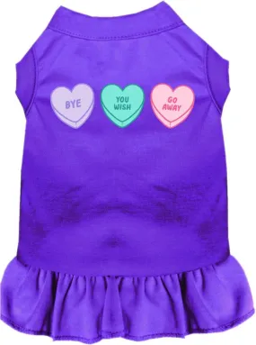 Anti Valentines Hearts Screen Print Dress in Many Colors