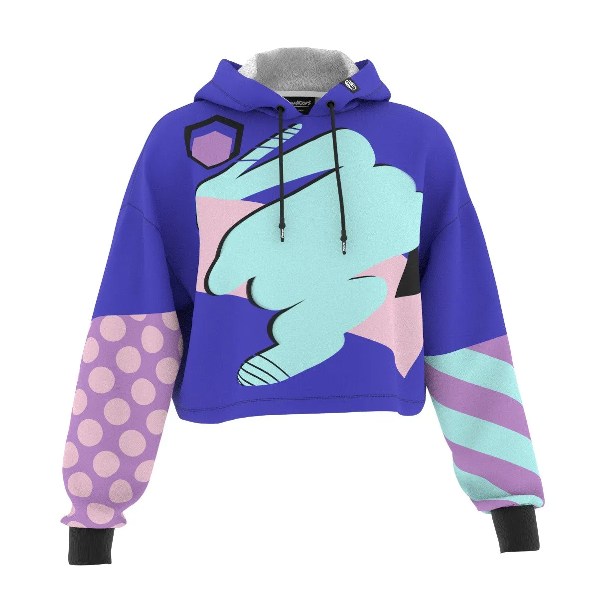 Artistic Street Cropped Hoodie