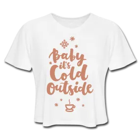 Baby It's Cold Outside Cropped Tee