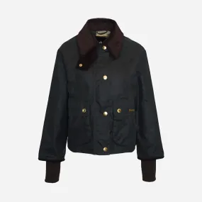 Barbour Womens Beadnell Cropped Wax Jacket - Stylish and Weatherproof Outerwear