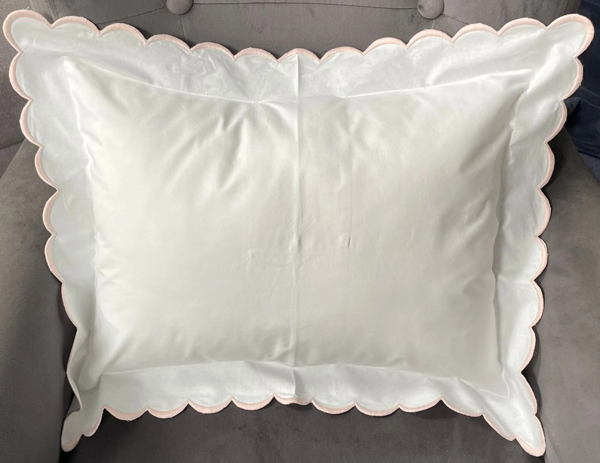 Beautiful Scallop Edge Pillow