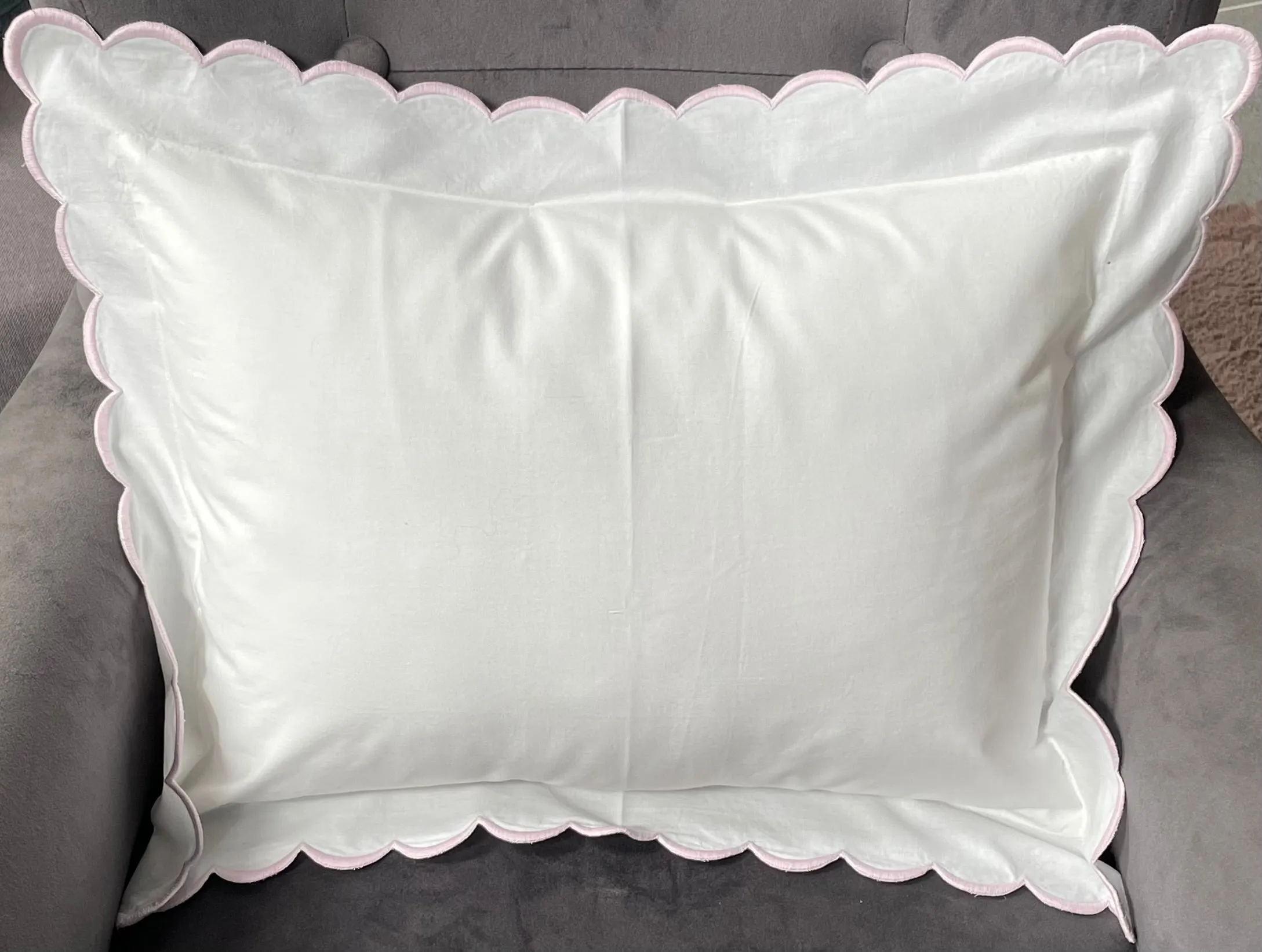 Beautiful Scallop Edge Pillow