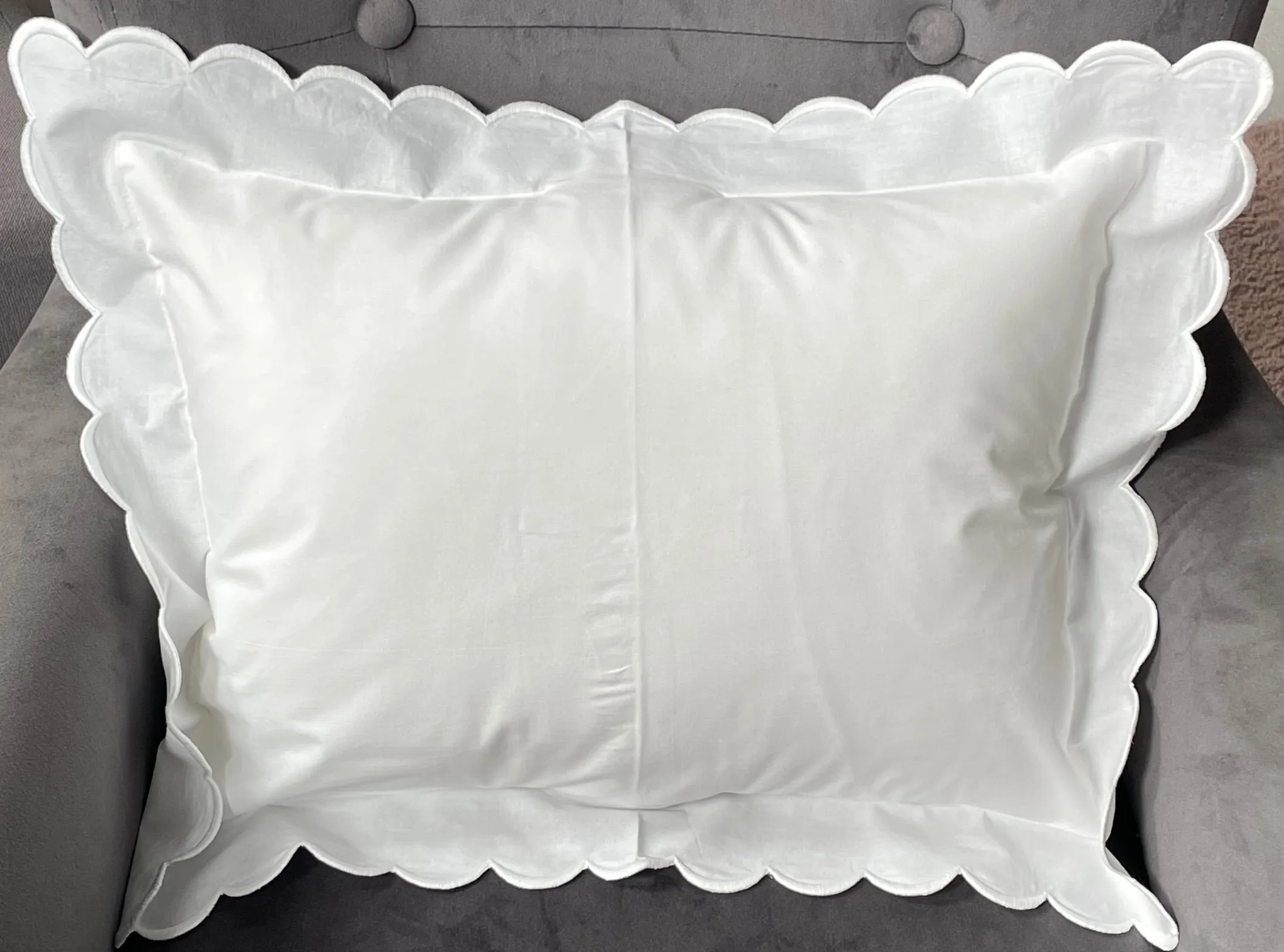 Beautiful Scallop Edge Pillow