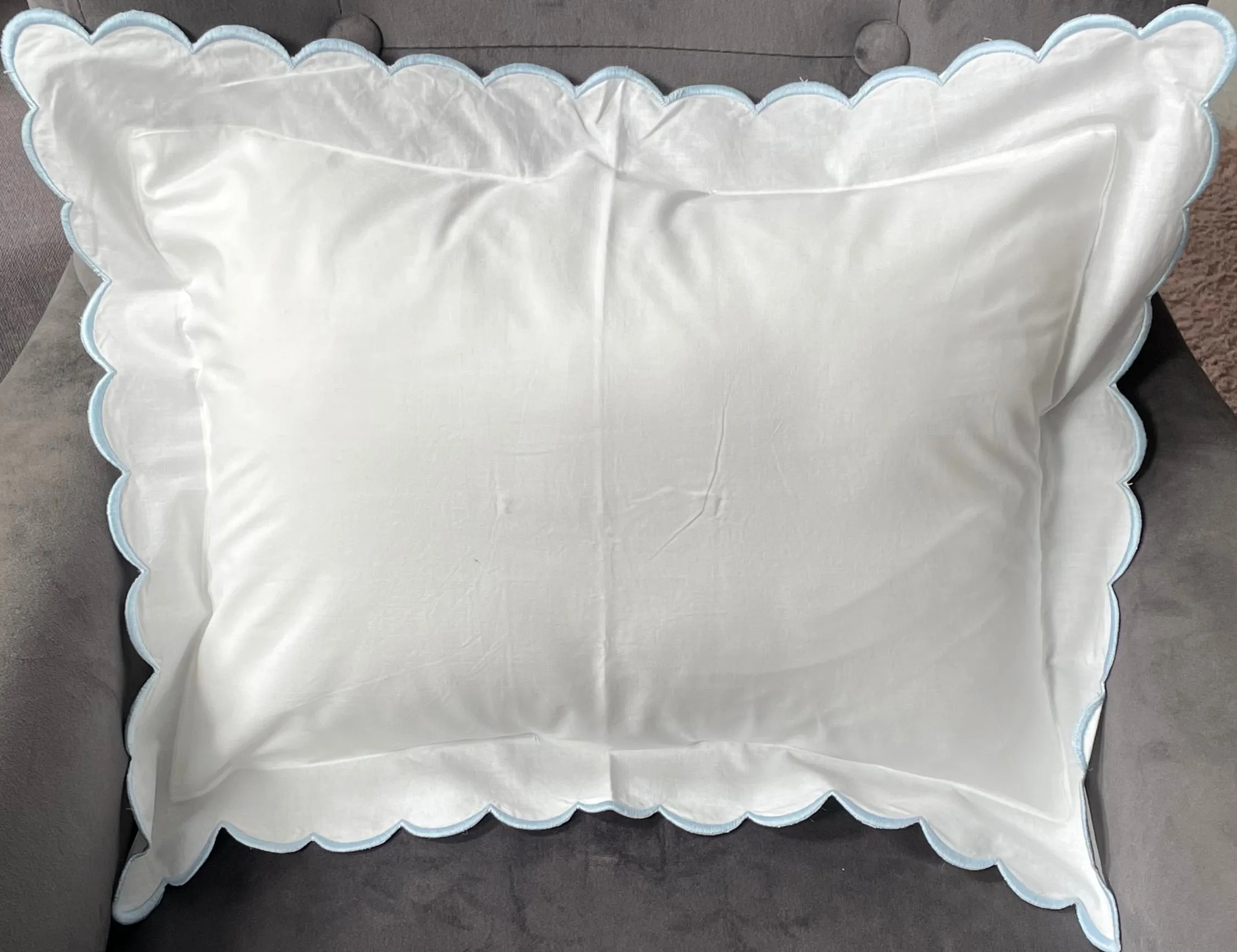 Beautiful Scallop Edge Pillow