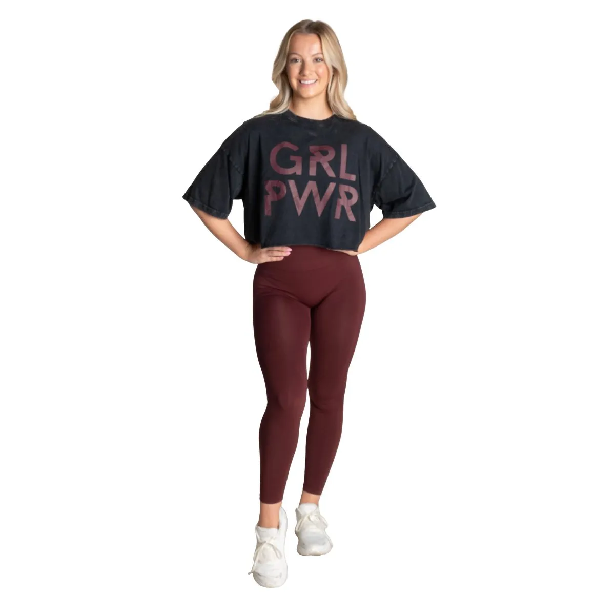 Better Bodies Grl Pwr Tee - Washed Black