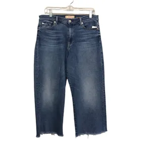 BLUE DENIM JEANS CROPPED by 7 FOR ALL MANKIND Size:14