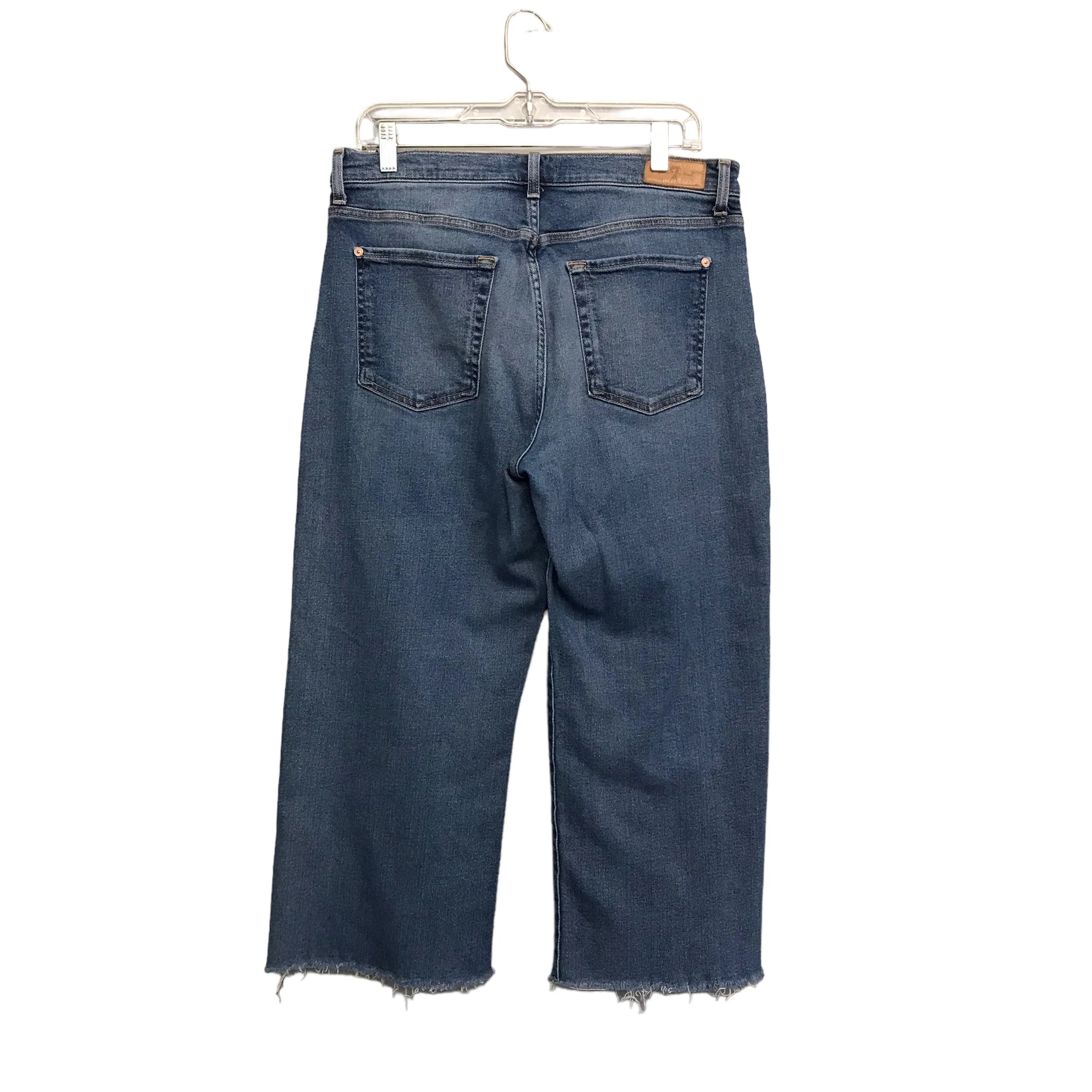 BLUE DENIM JEANS CROPPED by 7 FOR ALL MANKIND Size:14