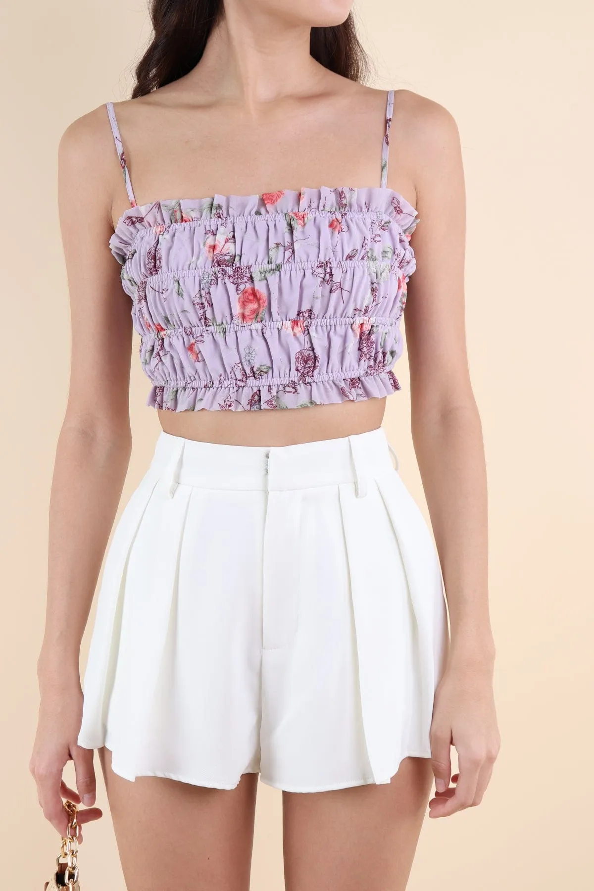 BOTANNIA FLORAL TOP IN LILAC