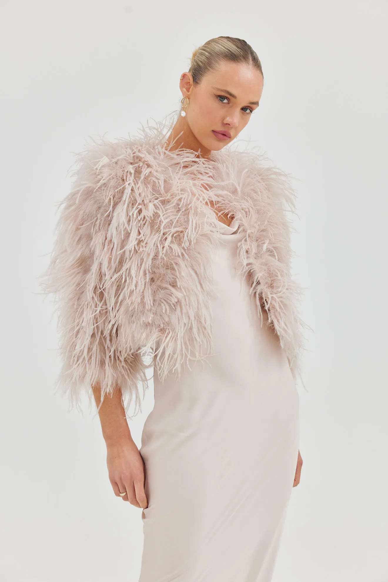 Bridal Dahlia Jacket - Blush