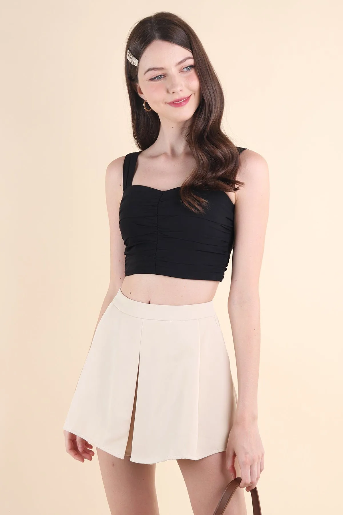 CALIA SWEETHEART TOP IN BLACK