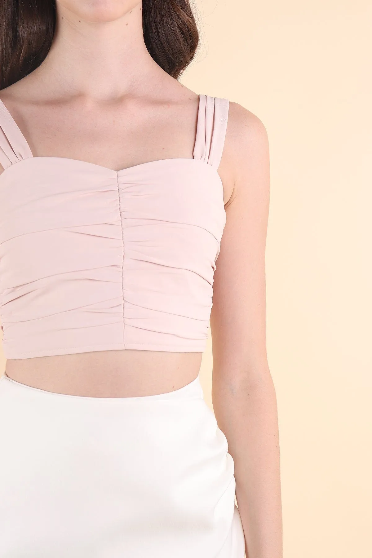 CALIA SWEETHEART TOP IN NUDE PINK