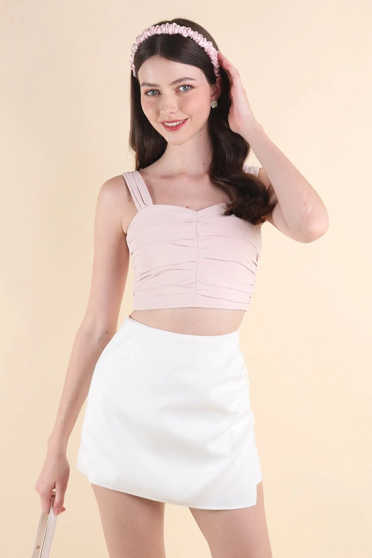 CALIA SWEETHEART TOP IN NUDE PINK