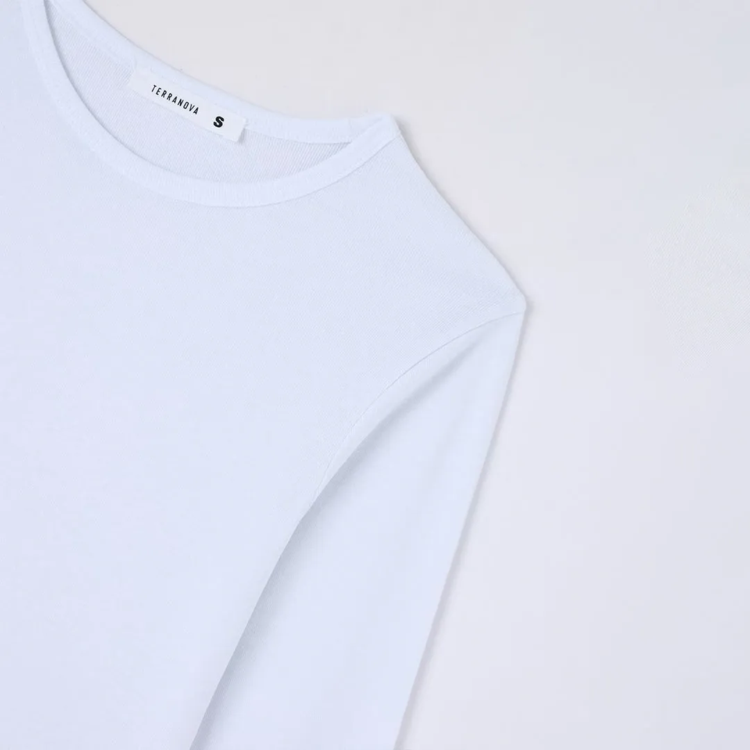 Crew Neck Long Sleeve T-Shirt