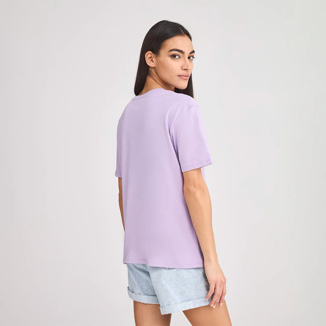 Crew Neck Short Sleeve Cropped T-Shirt