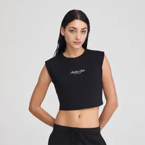 Crew Neck Short Sleeve Cropped T-Shirt