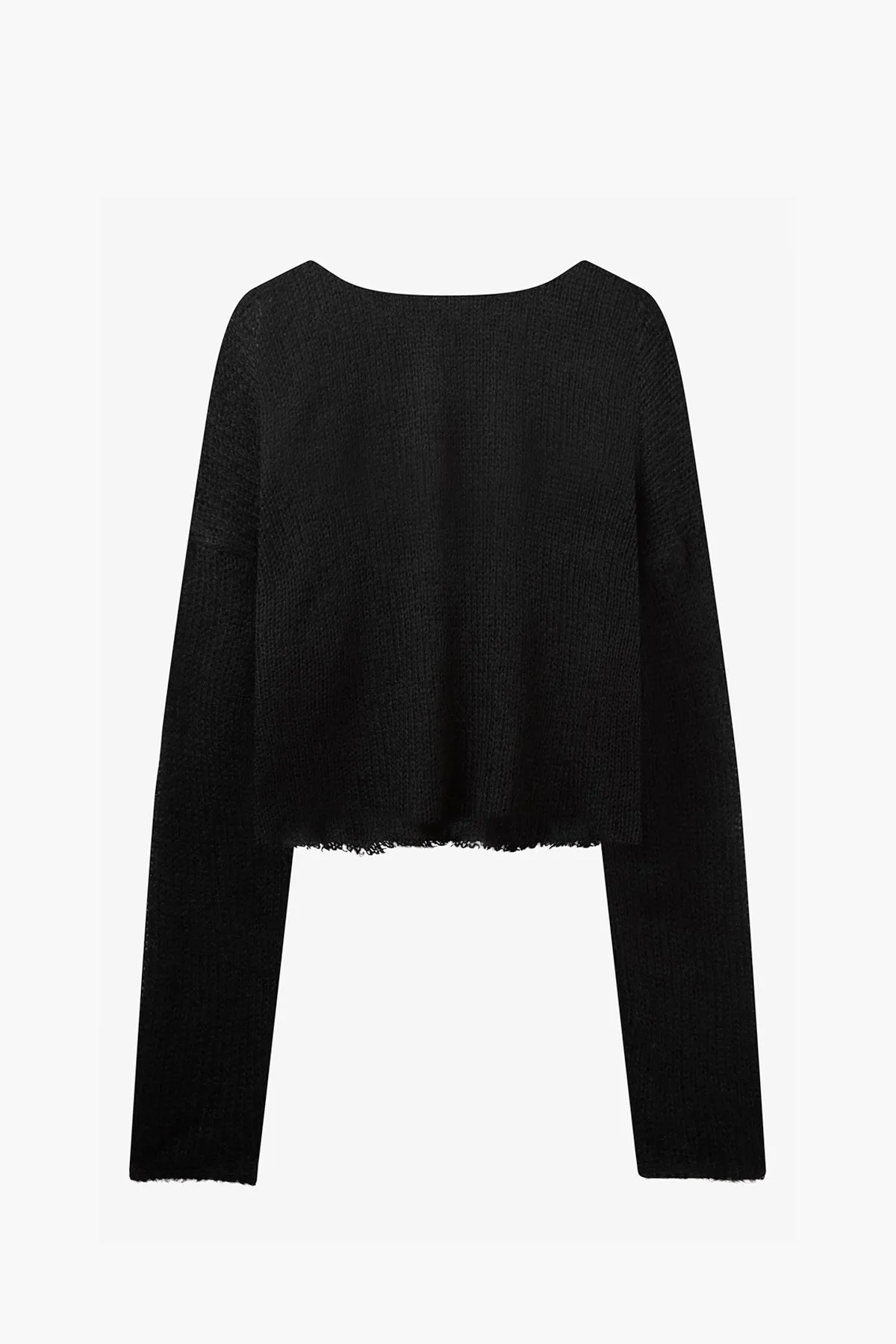 Cropped Navarro Jumper  |  Black