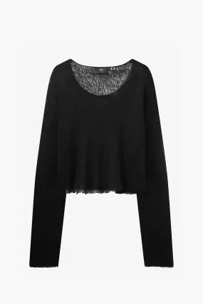 Cropped Navarro Jumper  |  Black