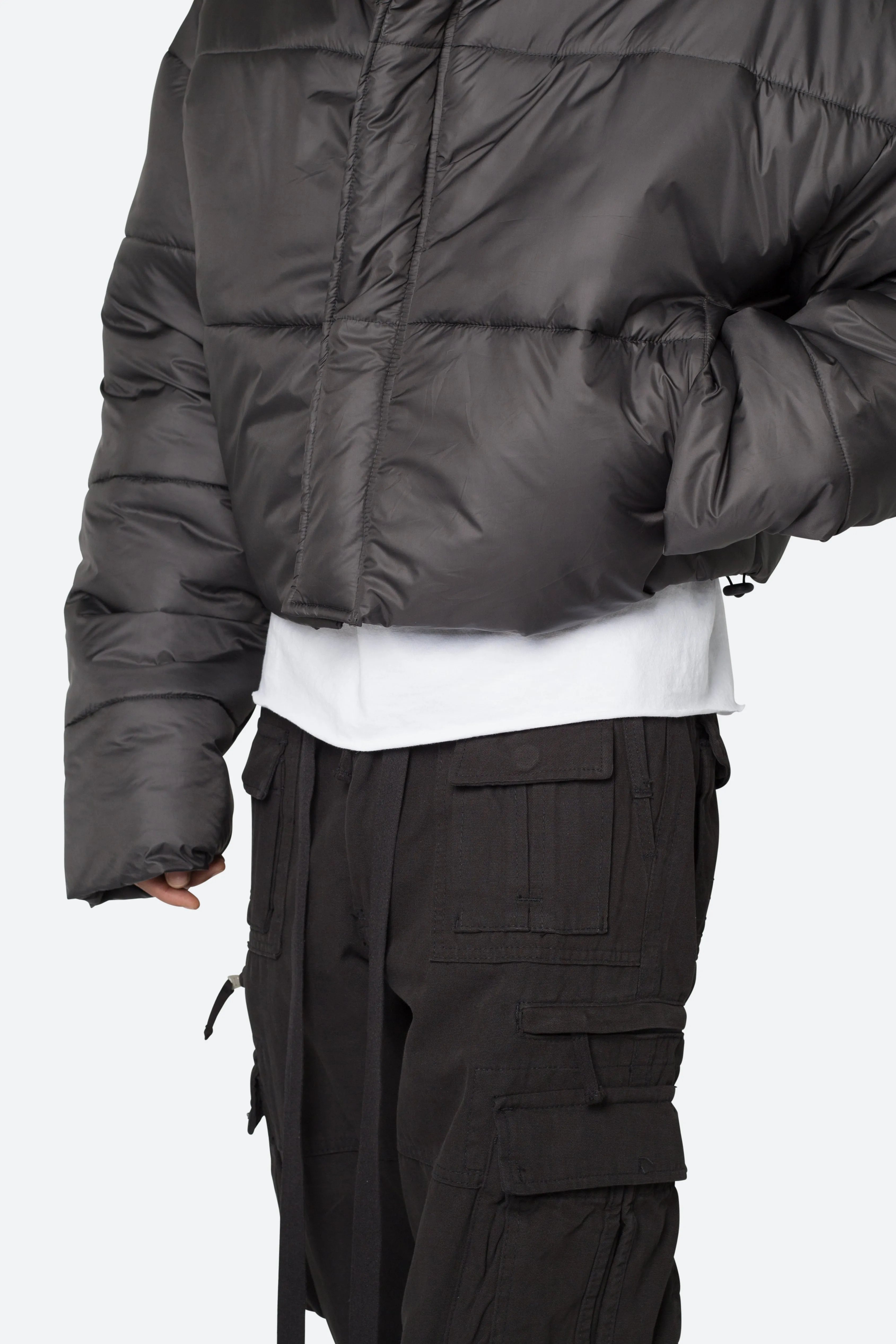 Cropped Puffer II Jacket - Black