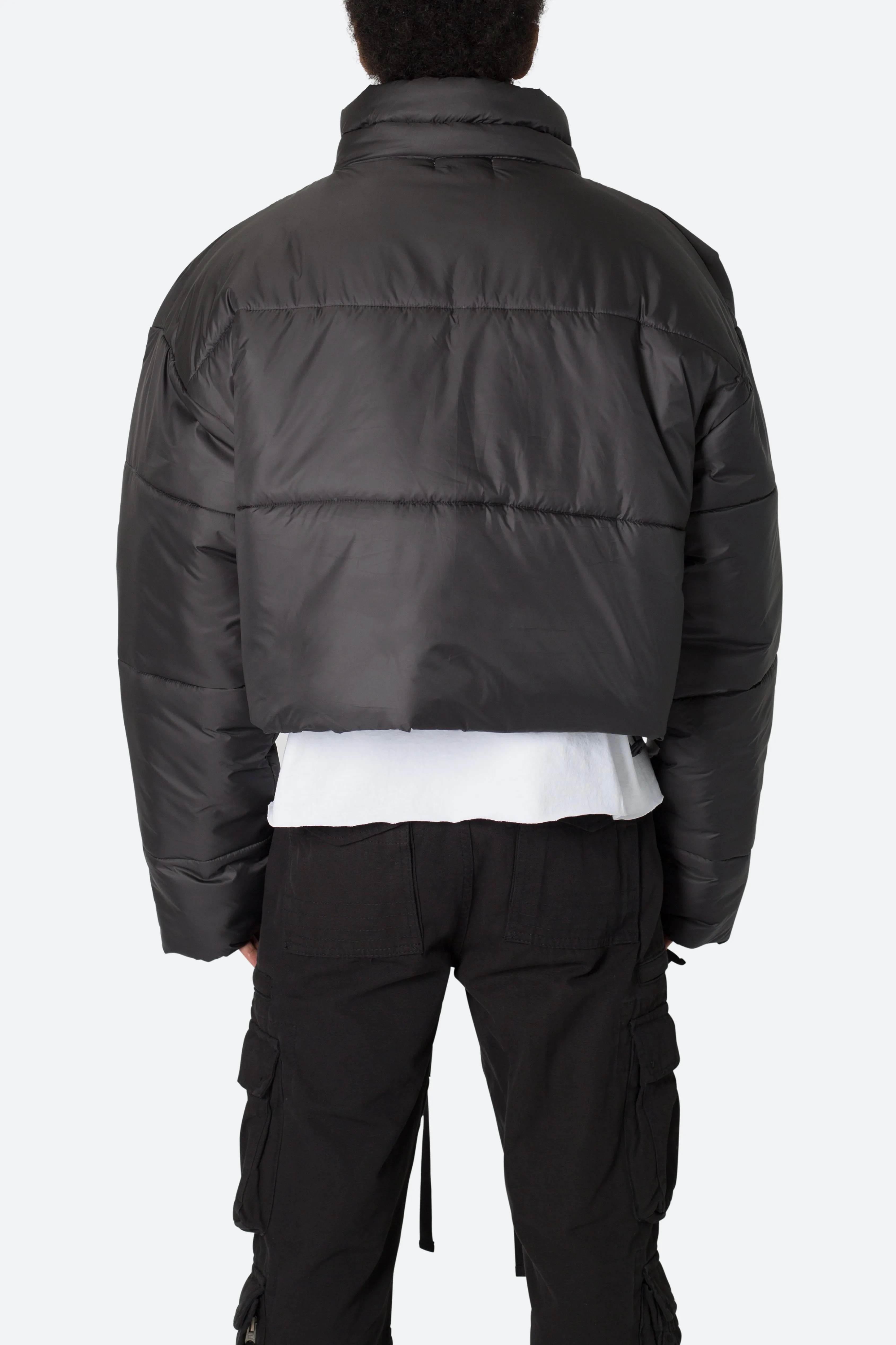 Cropped Puffer II Jacket - Black