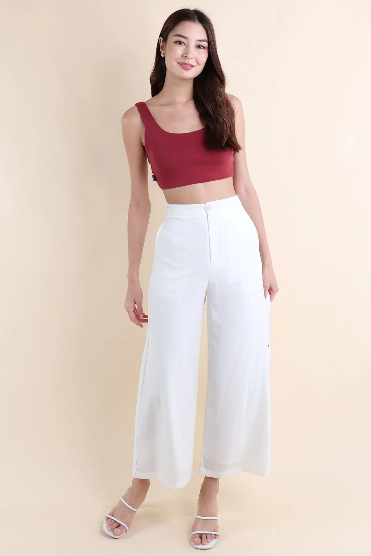 DARIS U-PADDED CROP TOP IN GRAPEVINE