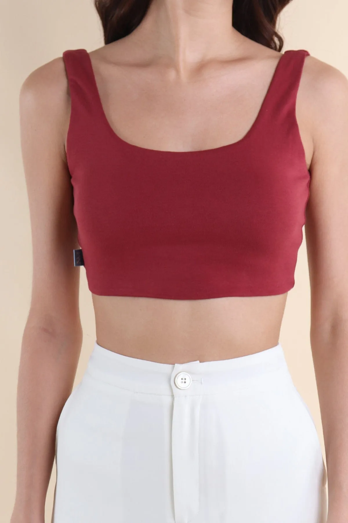 DARIS U-PADDED CROP TOP IN GRAPEVINE