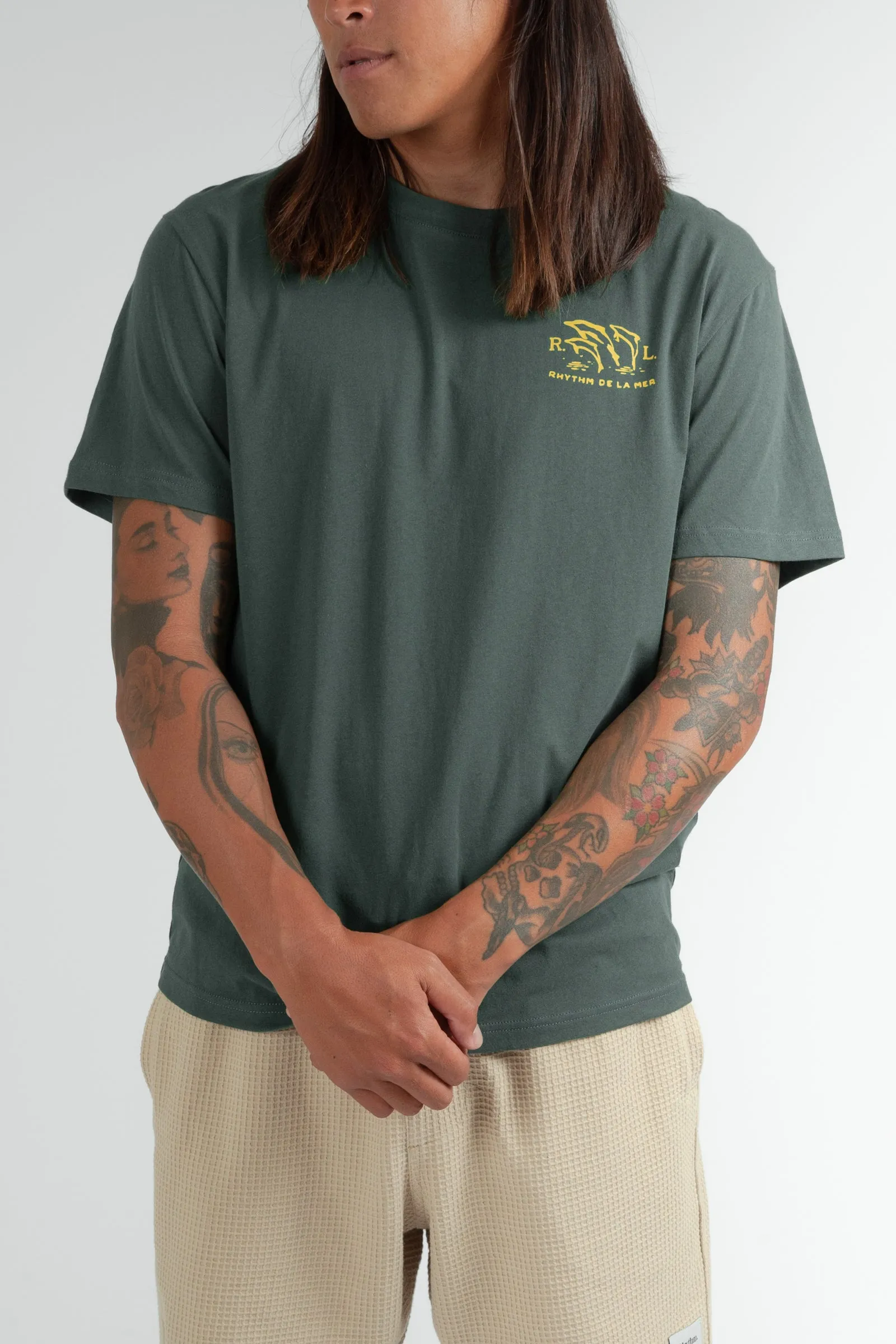 Del La Mer Ss T Shirt Green