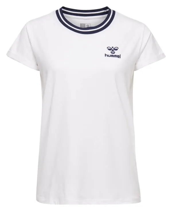 Emma Women Polyester White T-Shirt