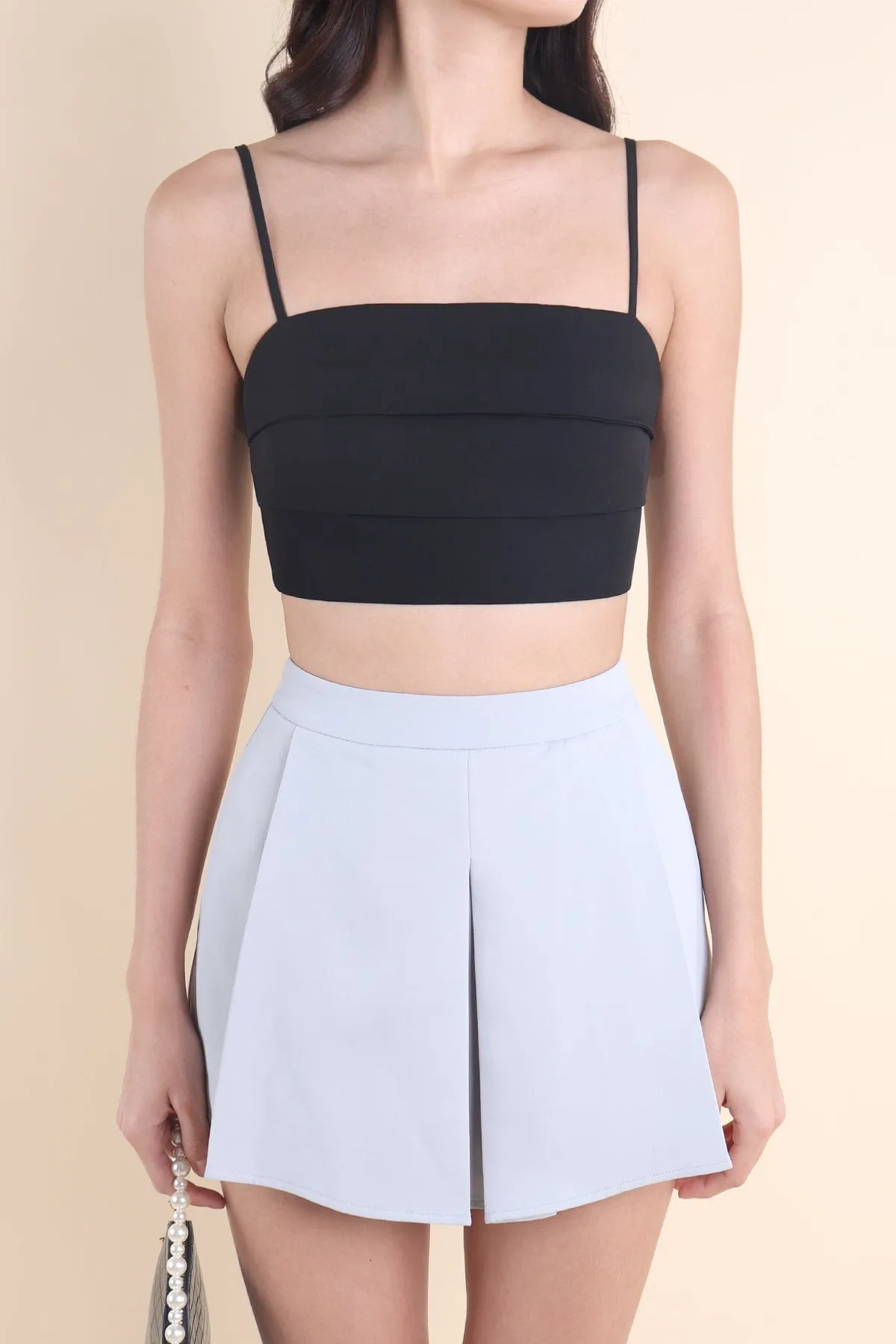 FABIAN PANEL TOP IN BLACK