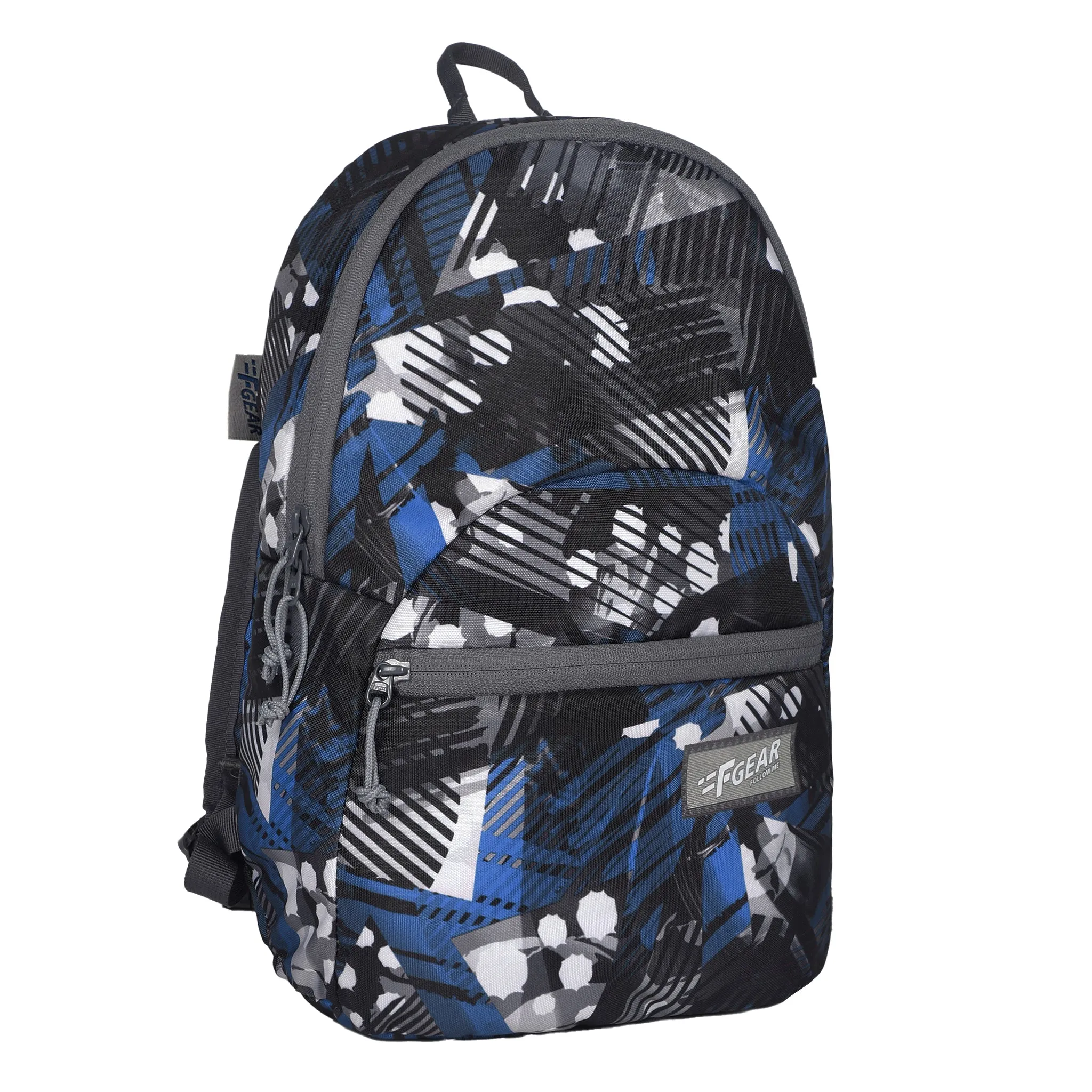 Ferris Geometric Blue Black Backpack