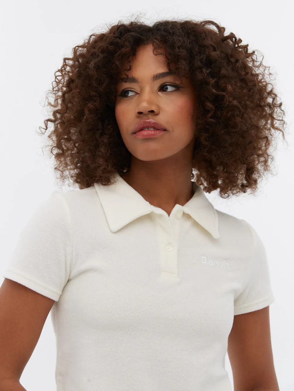 Filby Terry Crop Polo T-Shirt