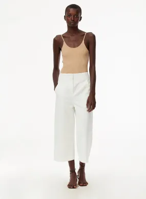 Garment Dyed Twill Cropped Jean