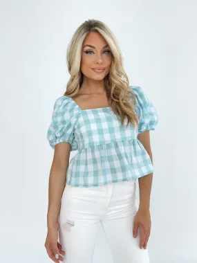 Gingham Charm Top