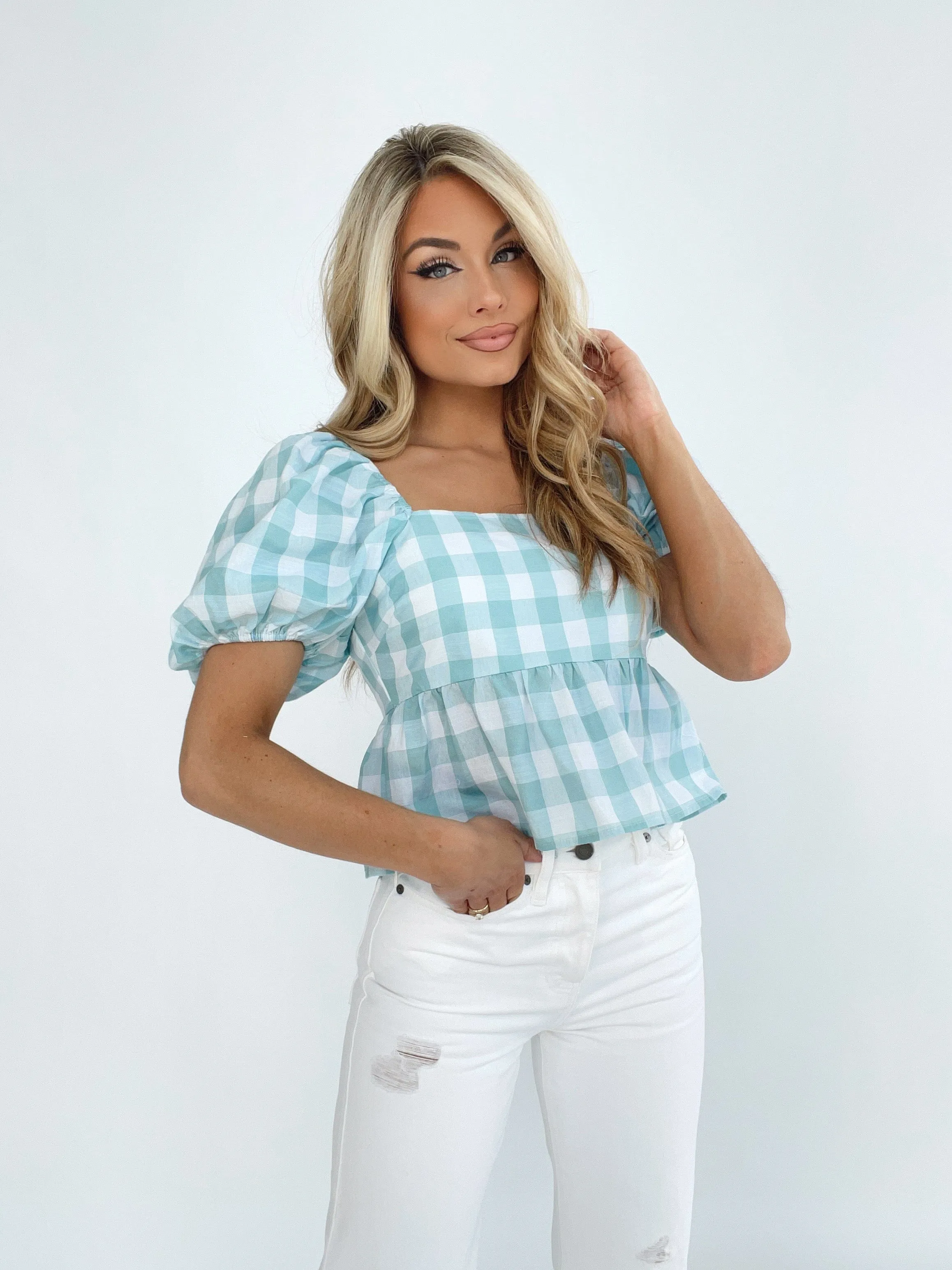 Gingham Charm Top