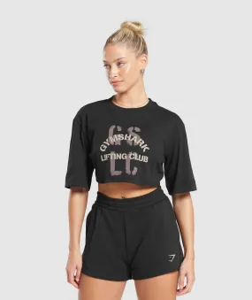 Gymshark Built Crop Top - Black