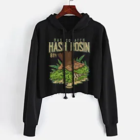 Hash Rosin Crop Top Hoodie