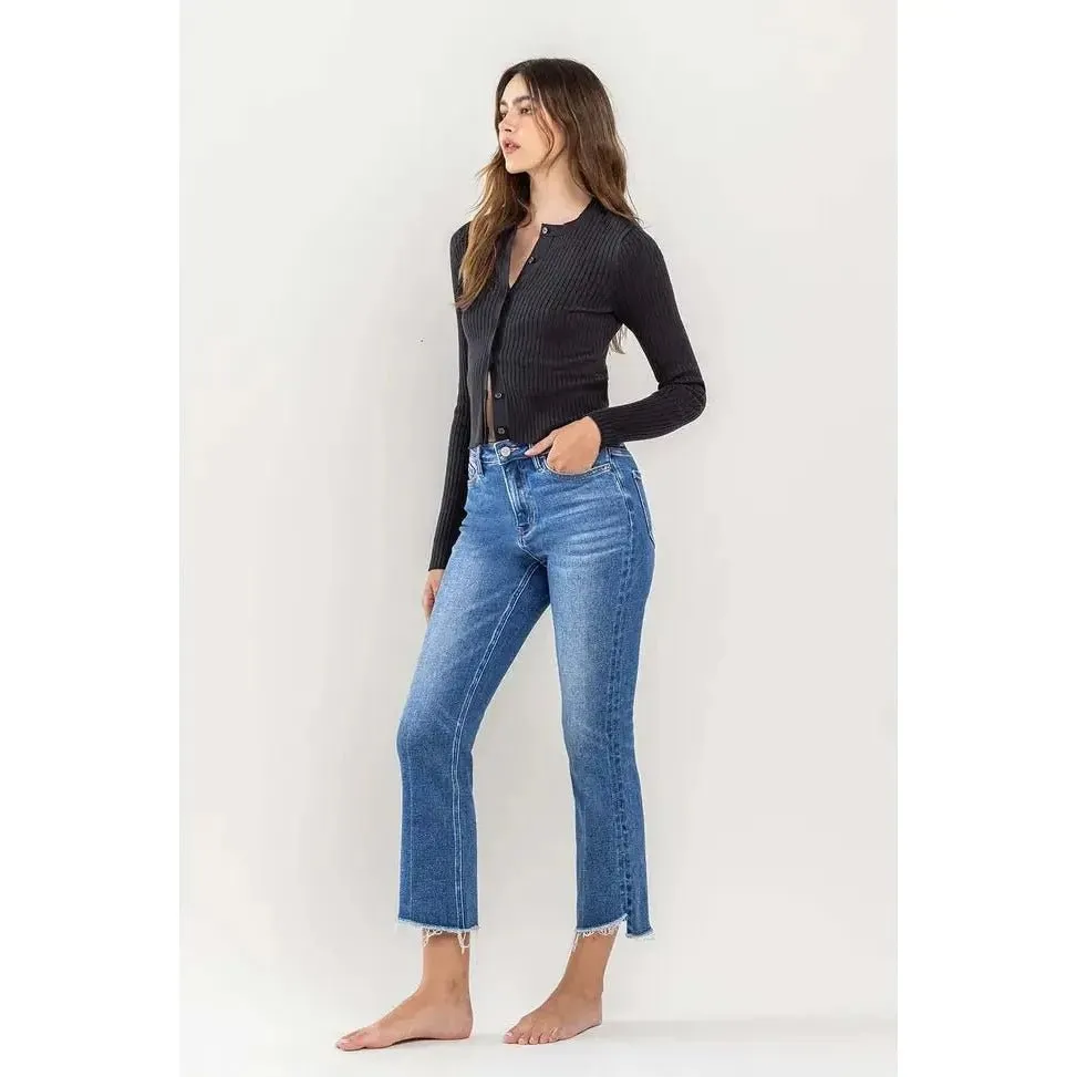 High Rise Kick Flare Jeans