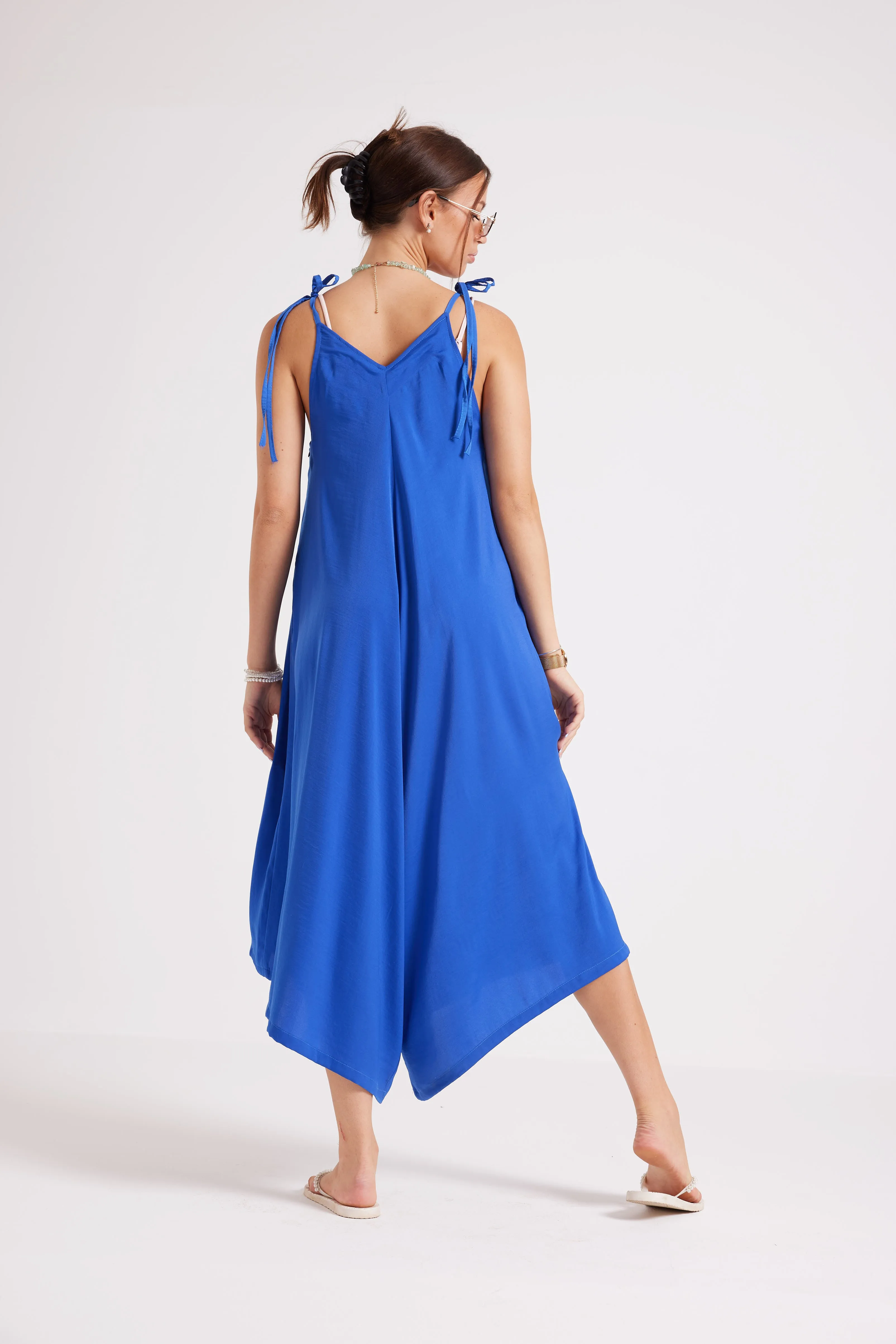 KEEP IT SLEEK JUMPSUIT - BLUE