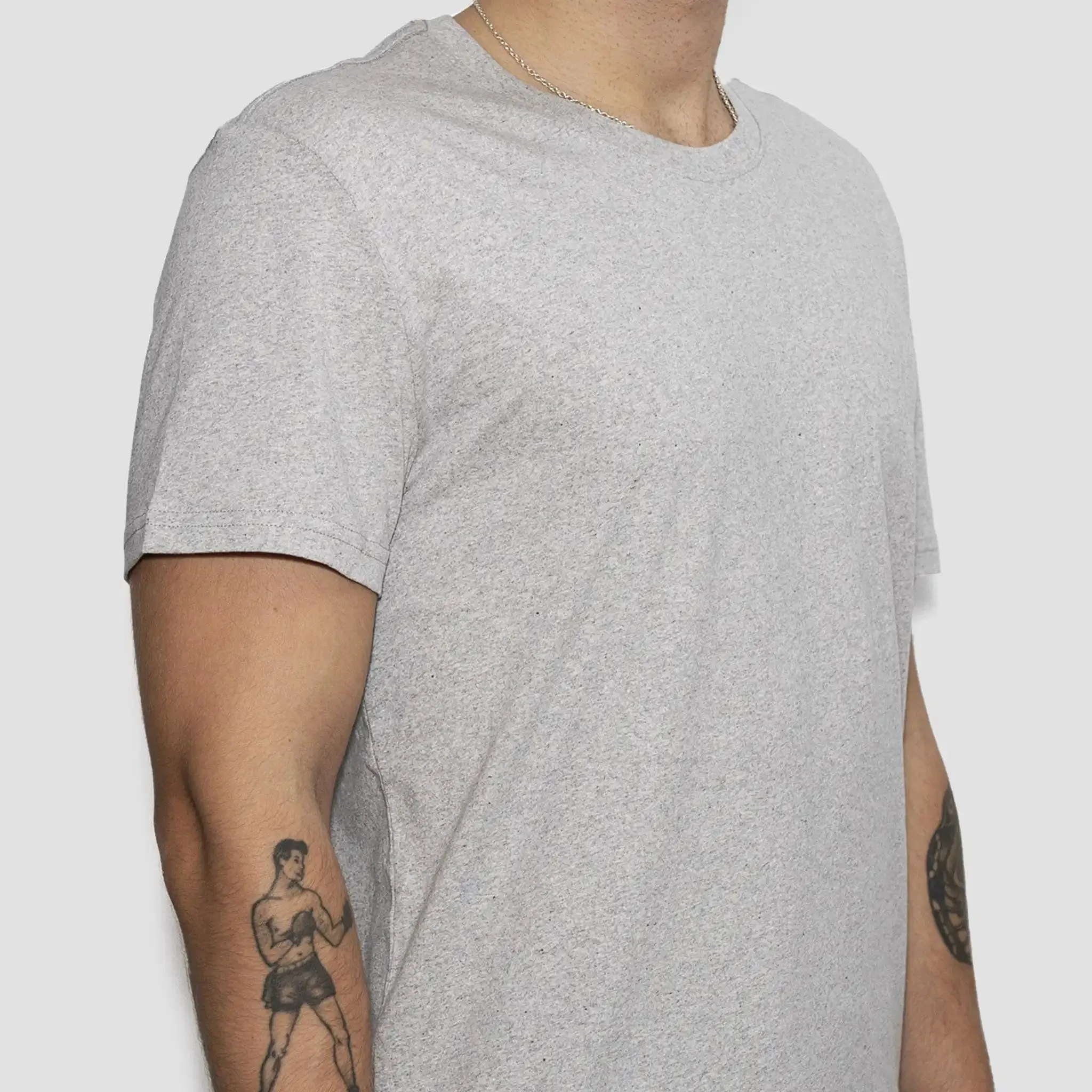 Men’s Recycled Cotton T-Shirt, Heather Grey