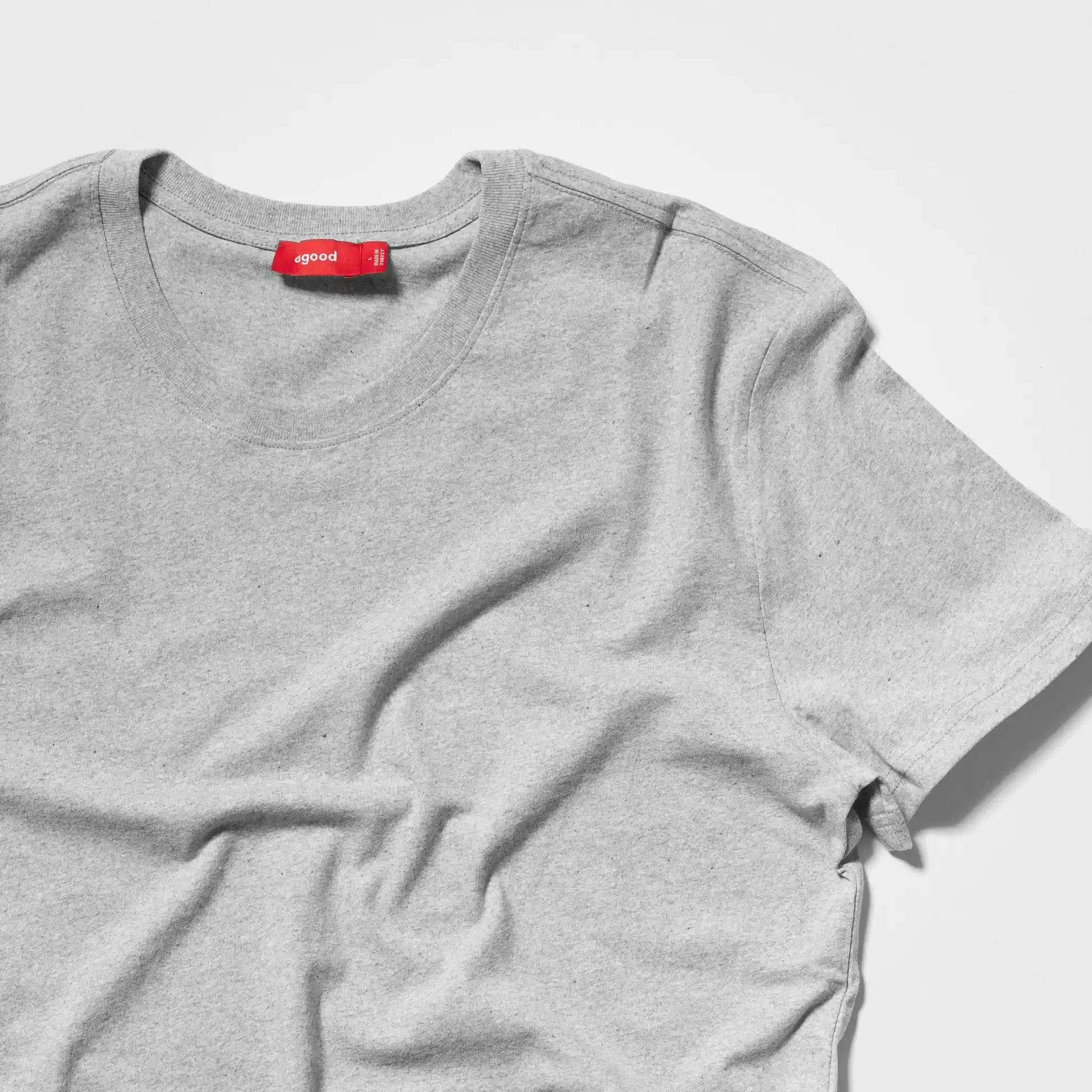 Men’s Recycled Cotton T-Shirt, Heather Grey